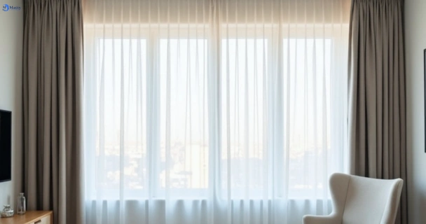 Freshly steam cleaned curtains in flinders-view QLD