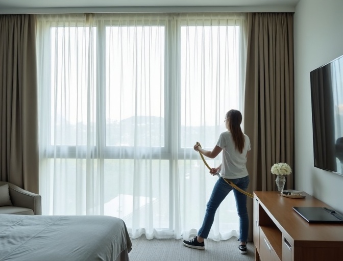 Flinders View Sheer Curtain Cleaning